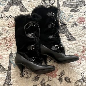 COPY - DKNY Tia Fur Black Boots ASO Jessica Simpson size 5.5